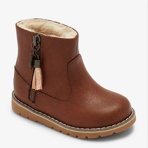 Baby Brown Chelsea/Ankle Booties - size 12-18 months